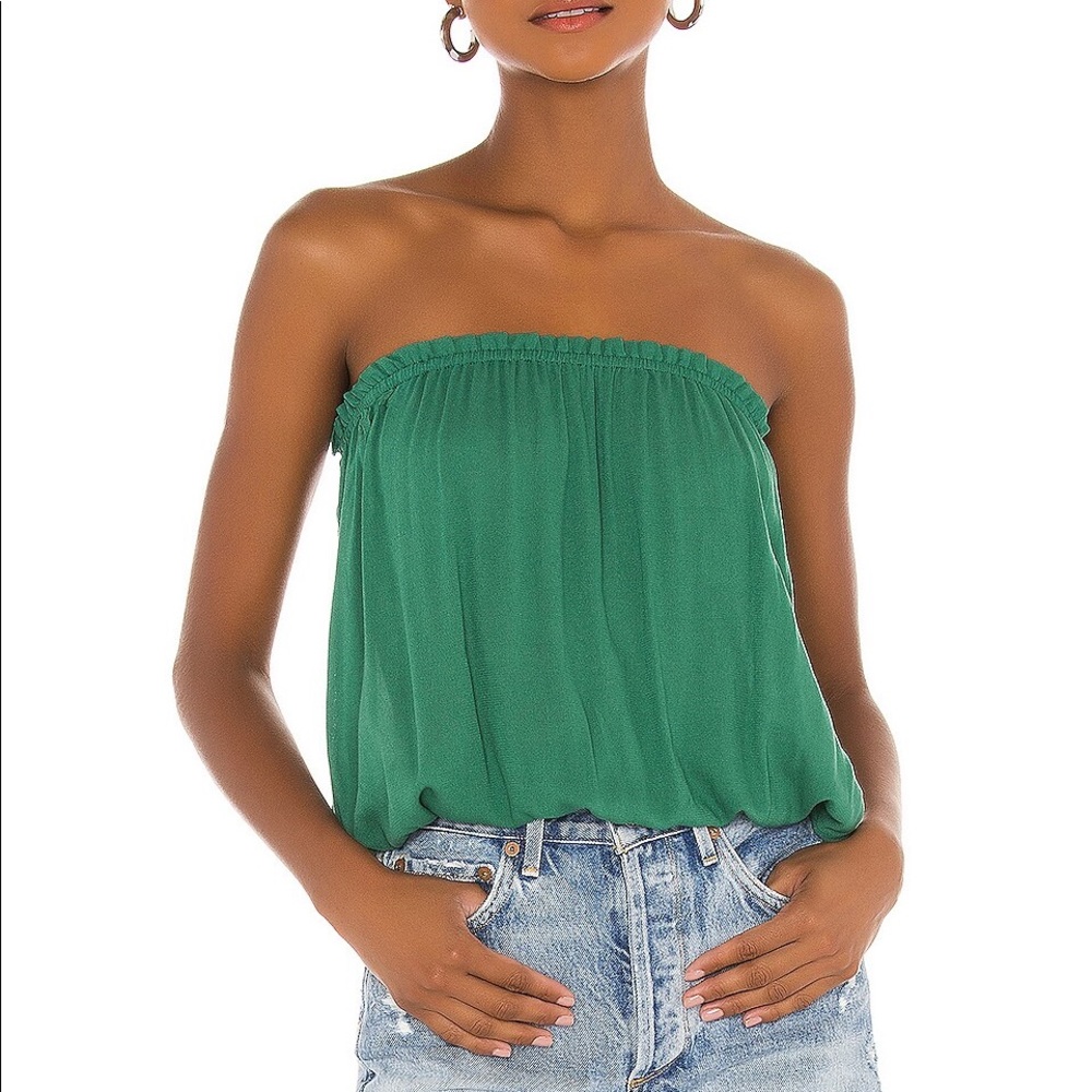 REVOLVE indah gemma strapless top green